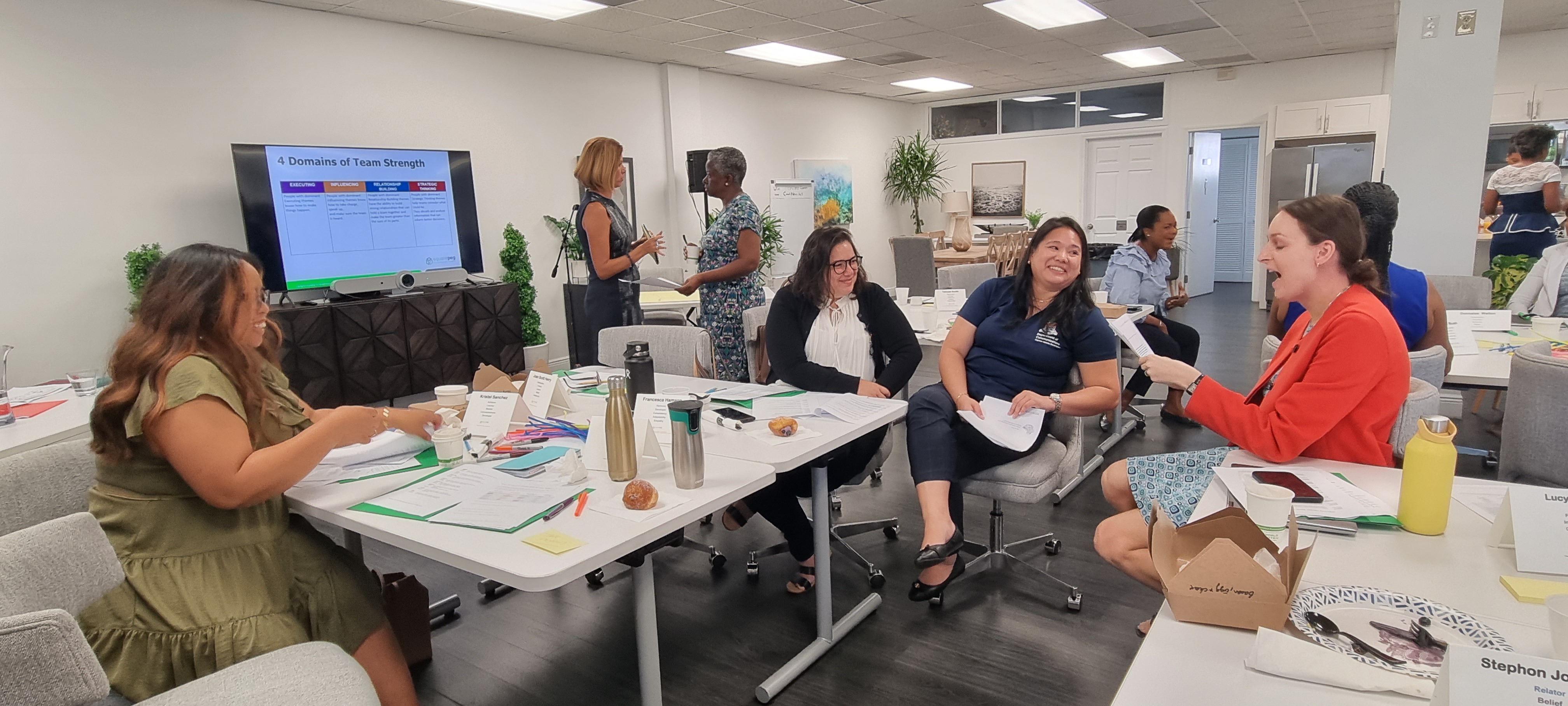 Communicators engaging during workshop