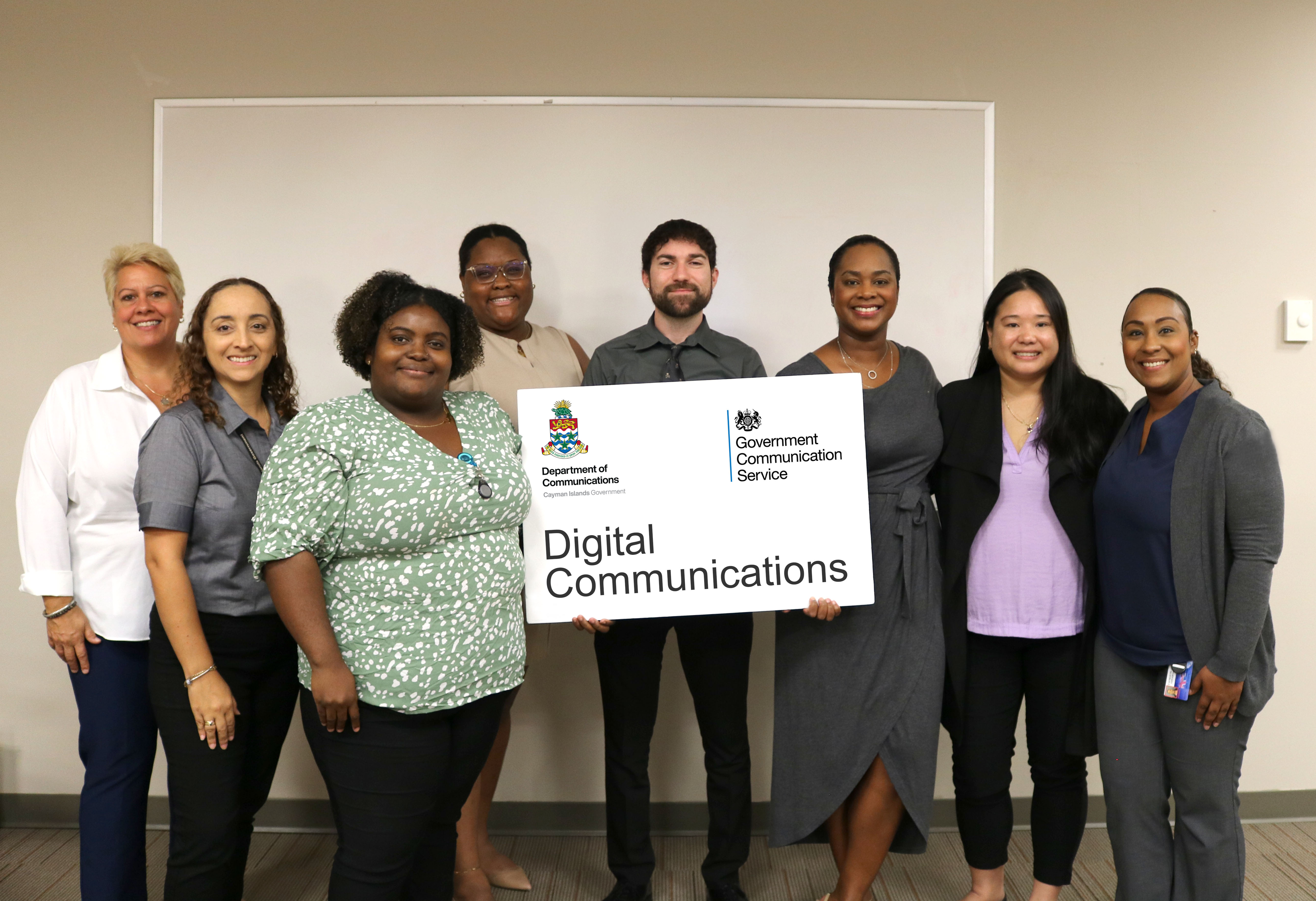 Communicators Celebrate After Completing the GCS Digital Communications Course